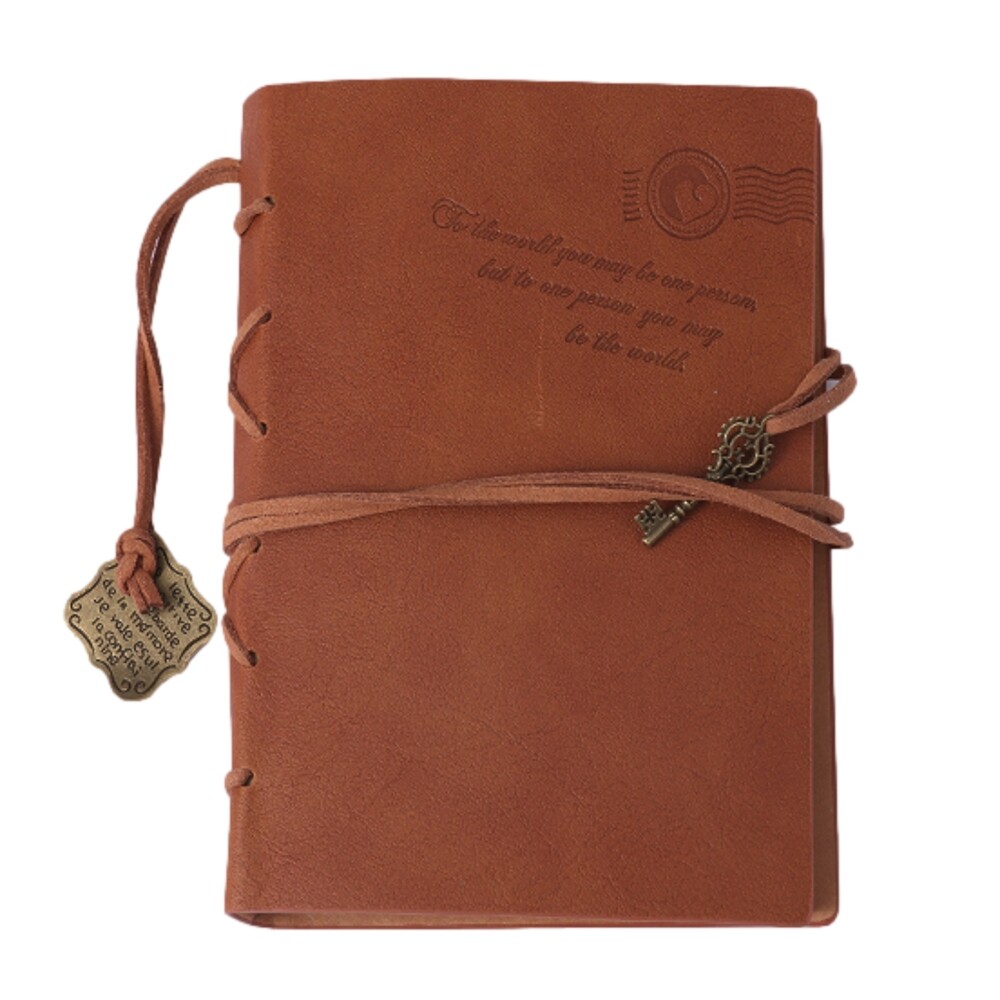 A6 80 Sheets DIY Kraft Paper Brown Notebook - Notebook Journal
