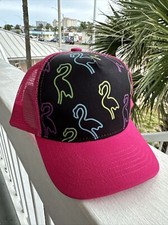 Hot Pink Flamingo Trucker Hat for Kids