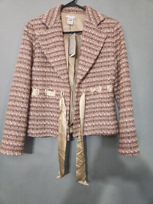 AUSTIN REED Womens Elegant Blazer Wool Blend Classic Jacket Rose  Size 4 USA