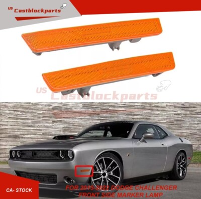 Front Marker lamps For 2015-2022 Dodge Challenger RH LH 68195788AB 68195789AB