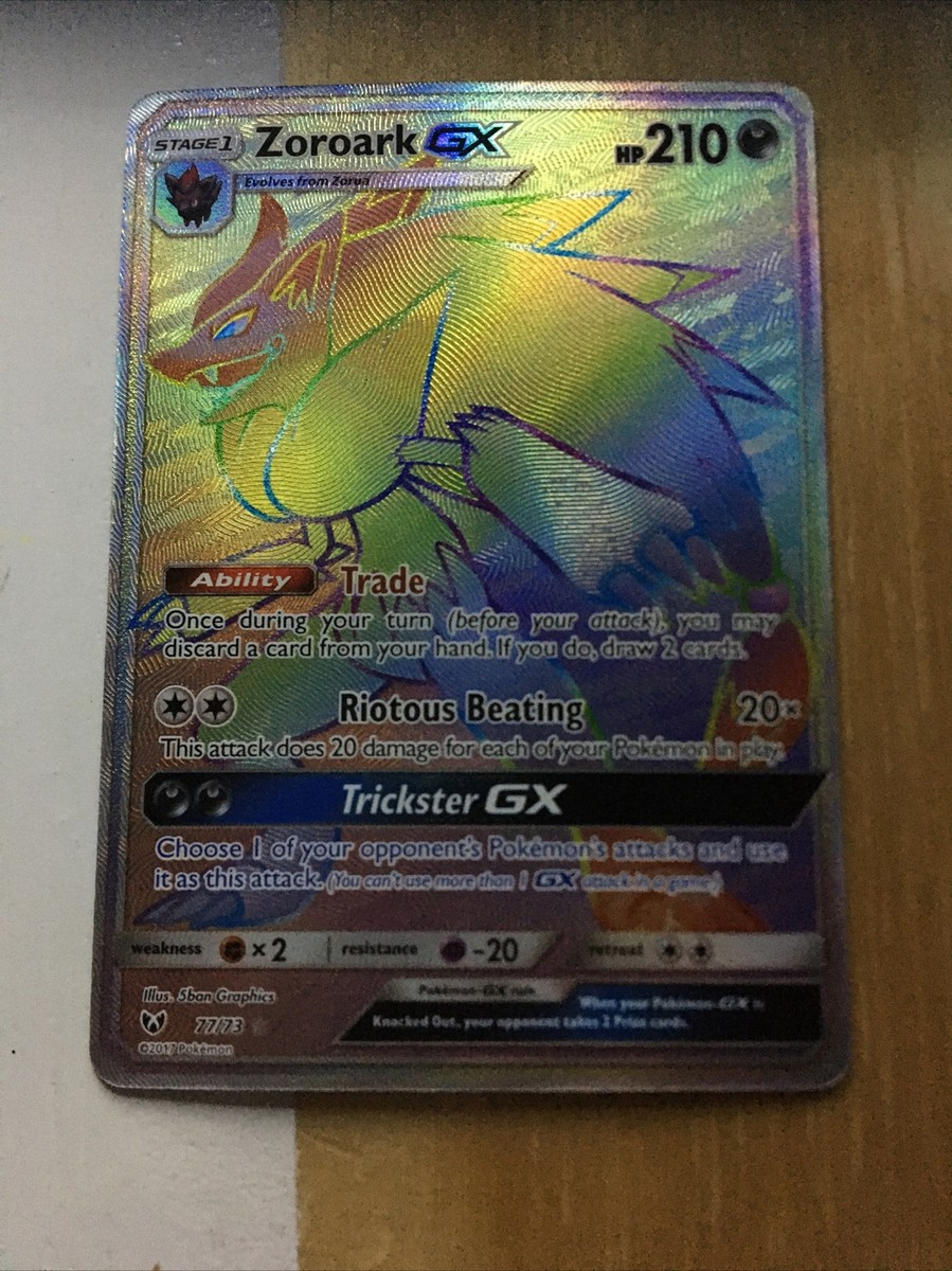 pokemon Card Zoroark Gx 210 Hp | eBay