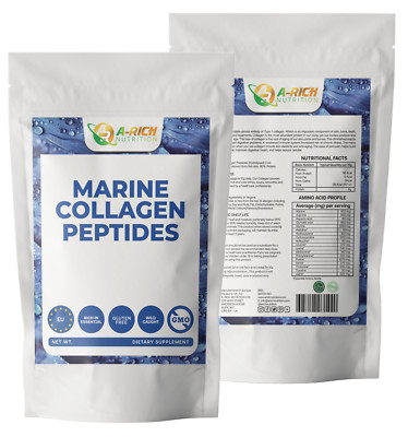 Reines marines Kollagenpulver Typ 1 (Anti-Aging, Falten, Knochen, Darm) 200g