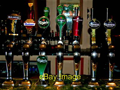 Photo 6x4 Conrad Hotel - Beer Taps in Lower Level Pub Baile Atha Cliath T c2013