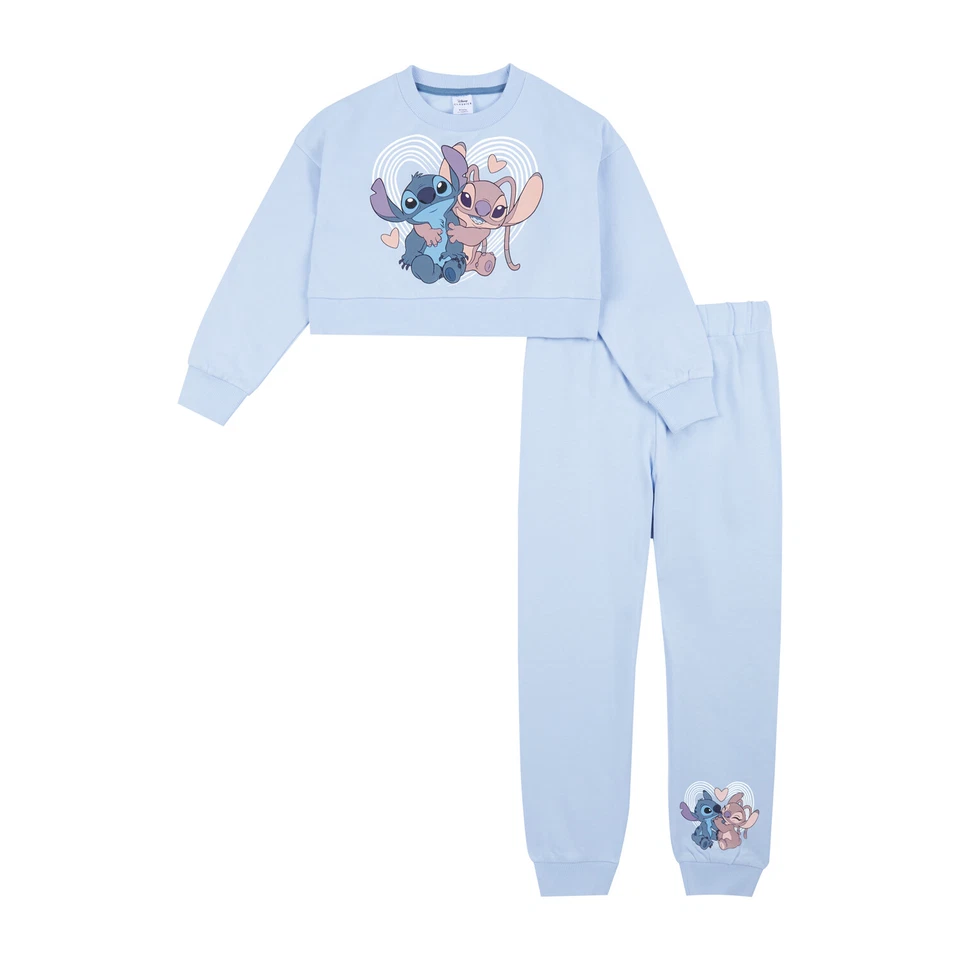Chándal Disney Lilo & Stitch Niñas, Jersey Recortado Ángel y Joggers para Niñas - Imagen 3 de 4