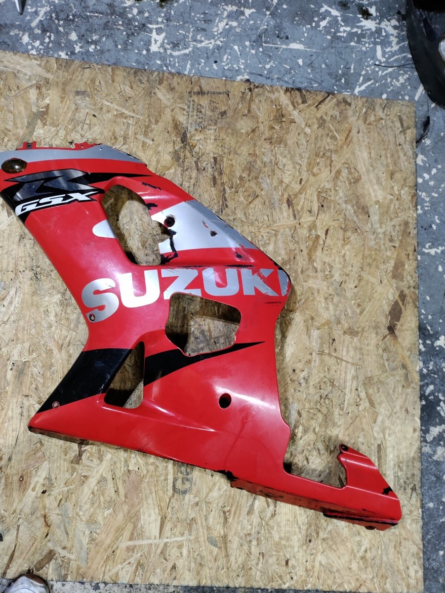 2001-2003 SUZUKI GSXR 600 GSXR 750 OEM LEFT SIDE FAIRING DAMAGE | eBay