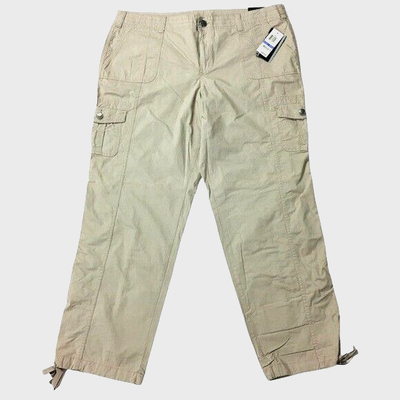 Style \u0026 Co Womens Cargo Pants 18 Convertible Leg Tan Beige Khaki Stonewall  NWT | eBay