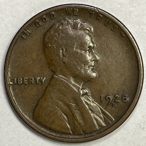 1928-D Lincoln Wheat Cent Extremely Fine XF Coin #5325