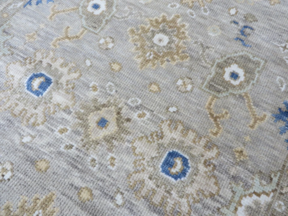 4 x 6 Hand Knotted Light Gray Modern Oushak Oriental Rug G13139 - Image 4 of 4