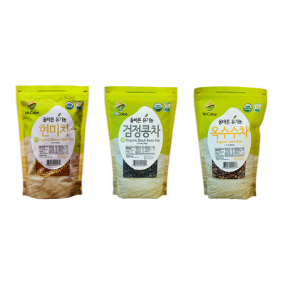 McCabe USDA ORGANIC Tea, (3-Pack) (Corn Tea, Black Bean Tea, and Brown Rice Tea)