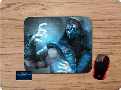SUB ZERO MORAL KOMBAT INSPIRED ART NONSLIP MOUSE PAD DESK MAT HOME OFFICE GIFT