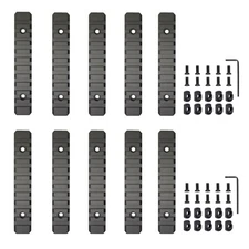 10 PCS M-Lok Picatinny Weaver Rail Section Aluminum 3 5 11 Slot 1.5" 2.5" 5"