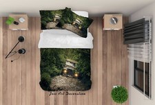 3D Cat Mud Forest Quilt Cover Set Duvet Cover Bedding Pillowcases