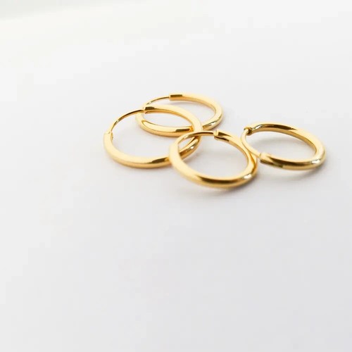 14k Gold Hoops 18mm - Sonia | Jewelry