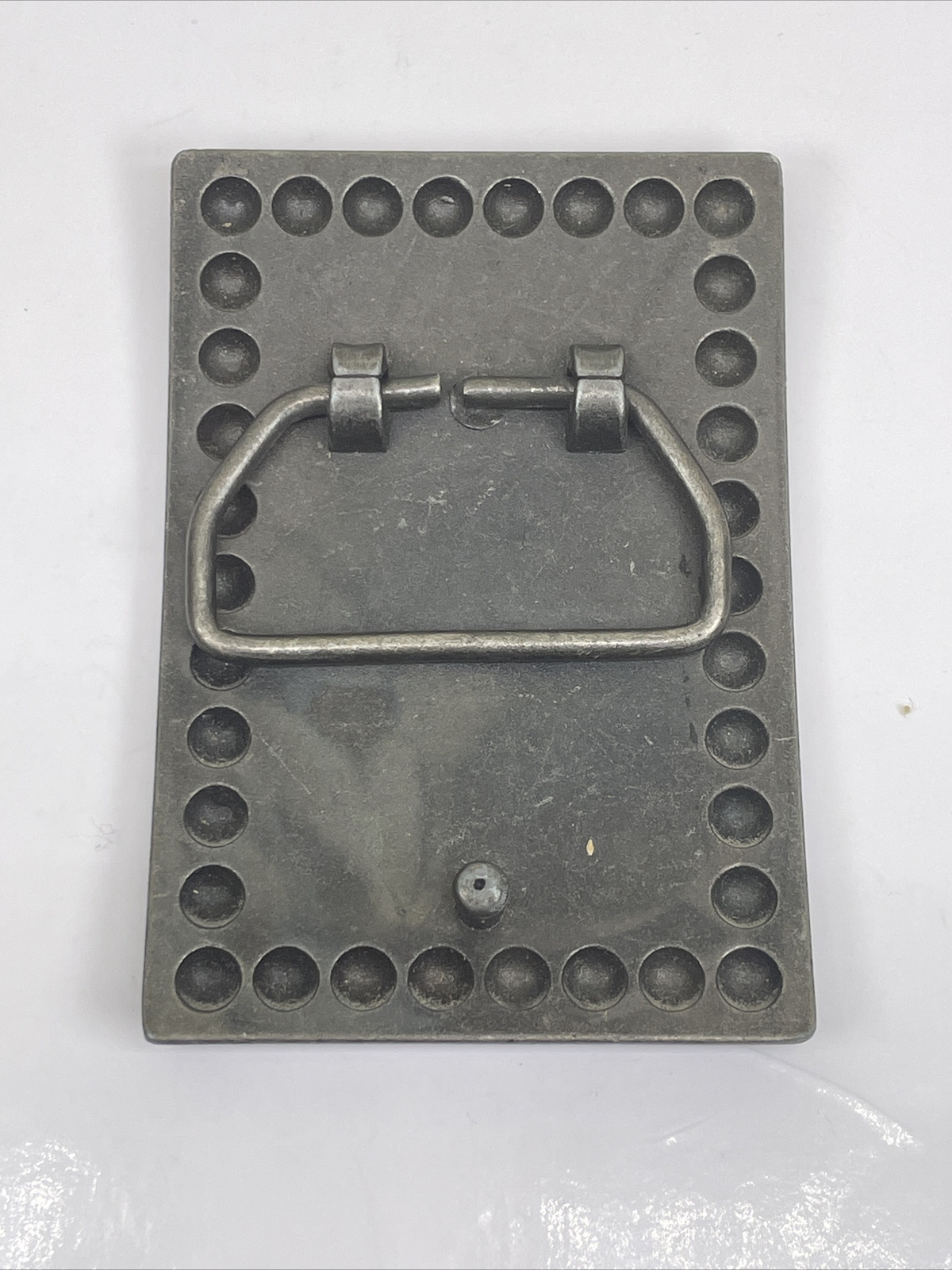 Vintage Metal Dark Solid Rectangular Belt Buckle … - image 6