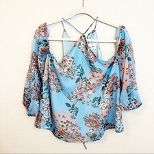 Line & Dot Revolves Off The Shoulder Floral B...