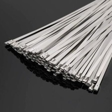 Zip Ties Stainless Steel Cable Tie Exhaust Wrap Heavy Duty Sel-locking Strap Tie Zip Ties Stainless Steel Cable Tie Exhaust Wrap Heavy Duty Sel-locking Strap Tie