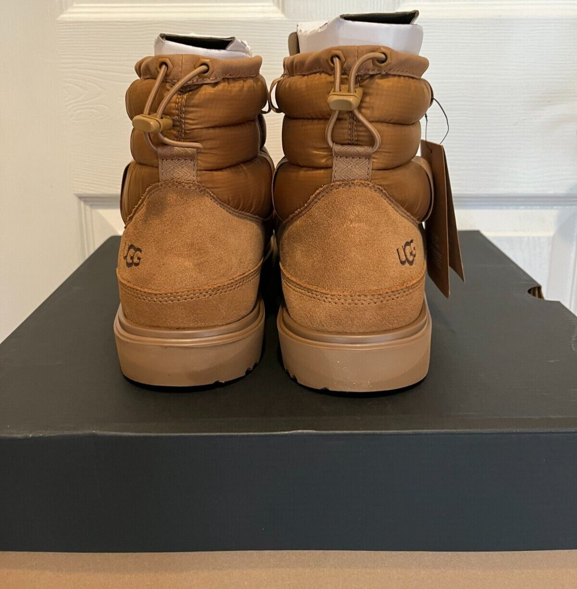 新品　未使用　UGG CLASSIC WEATHER MINI 24cm 茶 NEW Mens UGG Classic Mini Pull-On Weather Waterproof Boots 13 | eBay