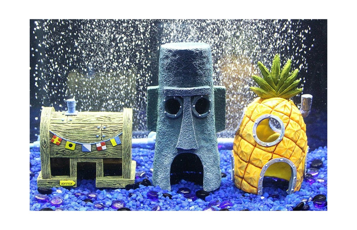  Penn-Plax Officially Licensed Spongebob 6 Piece Mini