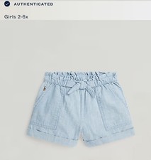 Girl  s Polo by Ralph Lauren Denim Blue Shorts