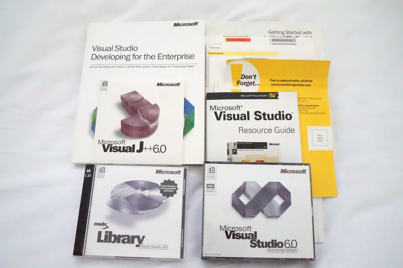 Microsoft Visual Studio Enterprise 6.0 6 Windows 95 ~ 11 Retail / 10 CD's KEY #5