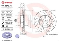 Brembo 2X Bremsscheiben Ø 280 Gelocht/Innenbel. FüR Mercedes-Benz B-Klasse