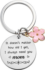 Mothers Day Gift for Mom from Daughter Son, Mom Birthday Gifts Mom Keychain, Val