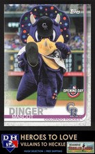 2019 Topps Opening Day Mascots Dinger #M-17 Colorado Rockies