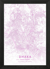 Dhaka Bangladesh Framed Wall Art Poster Canvas Print Picture