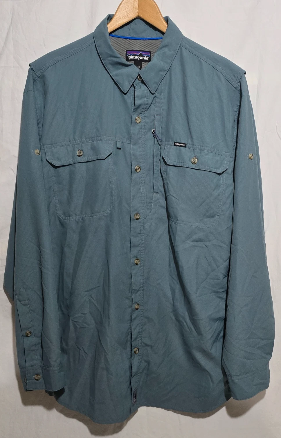 Patagonia #54259 Men's LS Sol Patrol II Shirt - Union Blue - sz L*