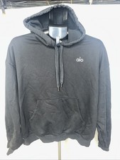 Alo Yoga Accolade Hoodie Black Size Medium M Oversized Sweatshirt Pullover