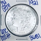 1921 BU UNCIRCULATED MORGAN SILVER DOLLAR AUTHENTIC U.S. MINT FREE SHIPPING 3681