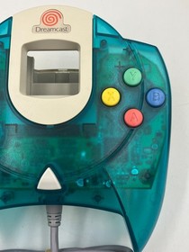 SEGA Dreamcast Official Controller Clear Blue HKT-7700 Tested Made In Japan