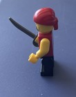 LEGO Pirate Minifigure - Black & Red Stripes, Black Legs, Red Bandana Eye Patch — photo 3