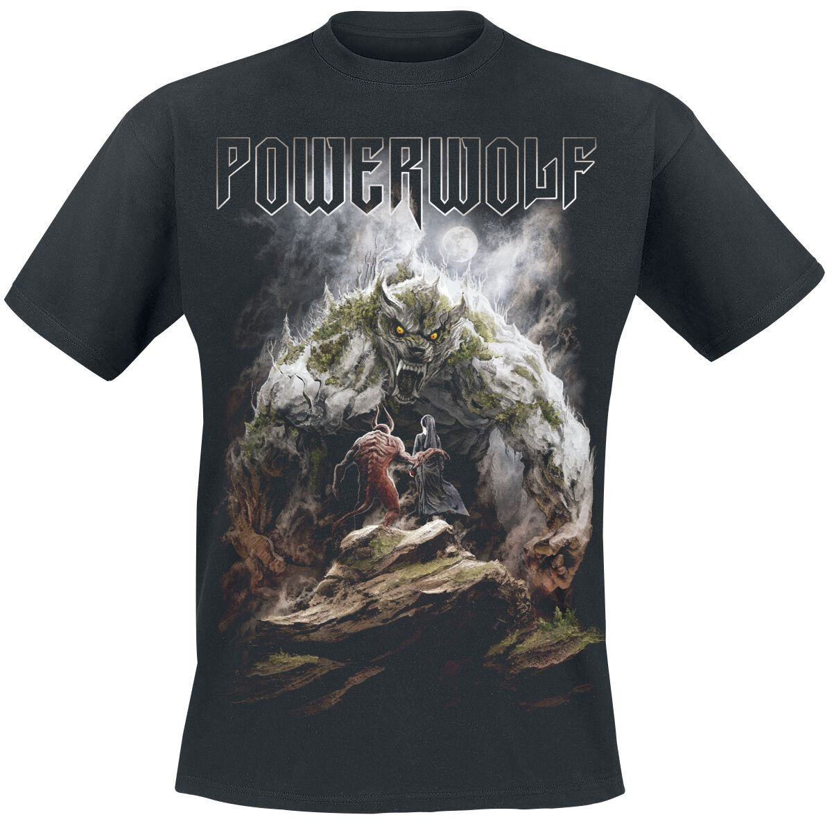 Футболка Powerwolf Herren Stonewolf schwarz Band-Товар, Группы