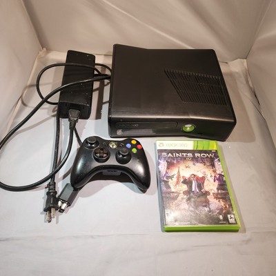 Microsoft Xbox 360 Slim (Black) Console Bundle - Tested and Working