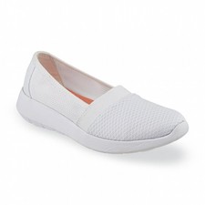 Athletech Women's Alvie White Mesh Slip-On Shoes Sneakers 40527