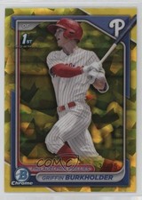 2024 Bowman Chrome Draft Sapphire Edition Yellow /75 Griffin Burkholder 01wt