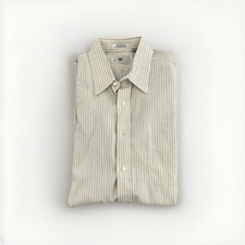 AQUASCUTUM LONDON MENS DRESS SHIRT 16.5/34 LARGE MADE IN USA GREAT CONDITION 