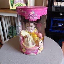 Bambola porcellana Disney Royal Nursery chiave ottone 2006 principessa baby belle mai aperta