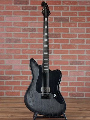 ESP LTD XJ-1B HT Baritone Electric Guitar - Silver Blast
