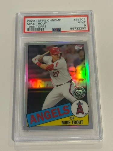 2020 Topps Chrome - 1985 Topps Mike Trout #85TC-1 PSA 9 Mint