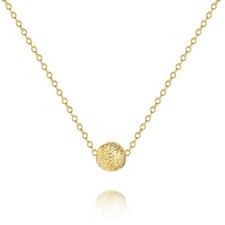 14K Gold Pendant Necklaces for Women Gold Necklace for Women Dainty Tiny Text...