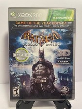 Batman Arkham Asylum GOY Platinum (Microsoft Xbox 360) w/Manual Tested