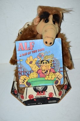 Vintage Coleco ALF Alien Life Form 18'' Plush Toy 1986 Original Box Plus Book