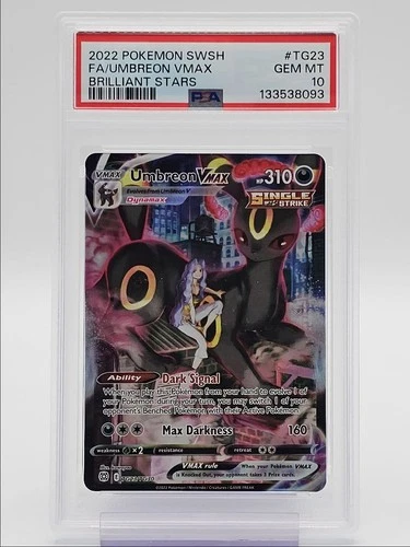 UMBREON VMAX 2022 POKEMON SWSH BRILLIANT STARS ULTRA RARE GEM PSA 10 Q4444