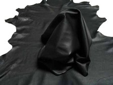 Napa de cordero real italiana negra premium cuero suave piel - SIN AGUJEROS NI MARCAS