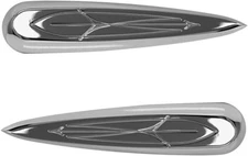 Baron Custom Accessories Liners Side Covers - Chrome - BA7624-03