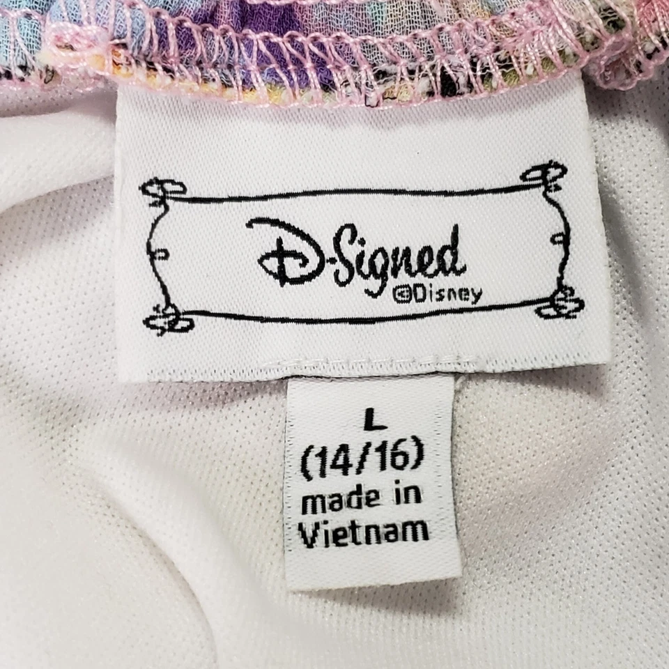 D Signed Kids Floral Fairy Y2K Asymmetric Skirt Size L Pastel Boho Whimsical - Image 4 of 4