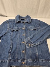 Bill Blass vintage denim jacket designer button down size large Vintage