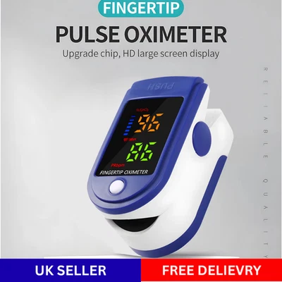 BRANDED Fingertip Pulse Oximeter LED Display Blood Oxygen Saturation SpO2 Health Monitor